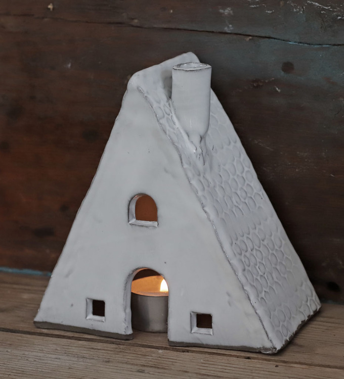 Hus i Keramik Hyddan 13 cm