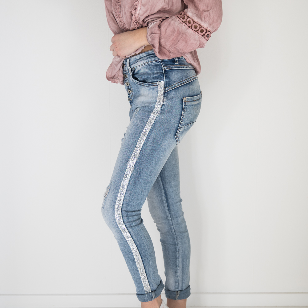 Jeans med Paljetter