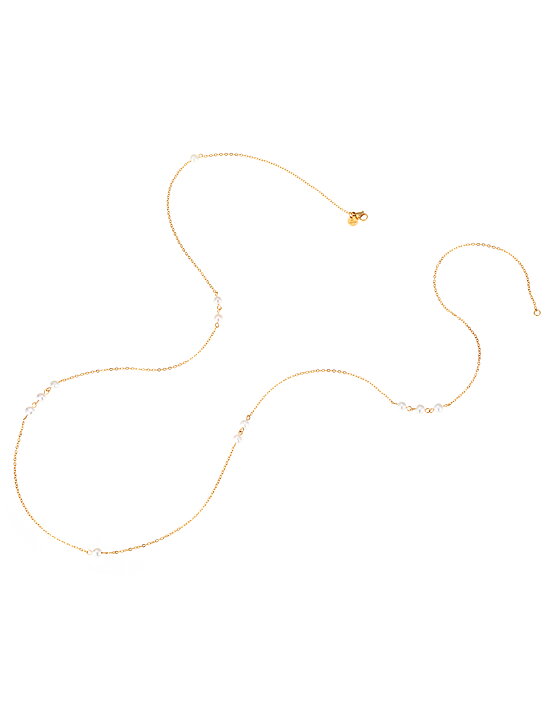 By Jolima Candy necklace, pearl gold - 2