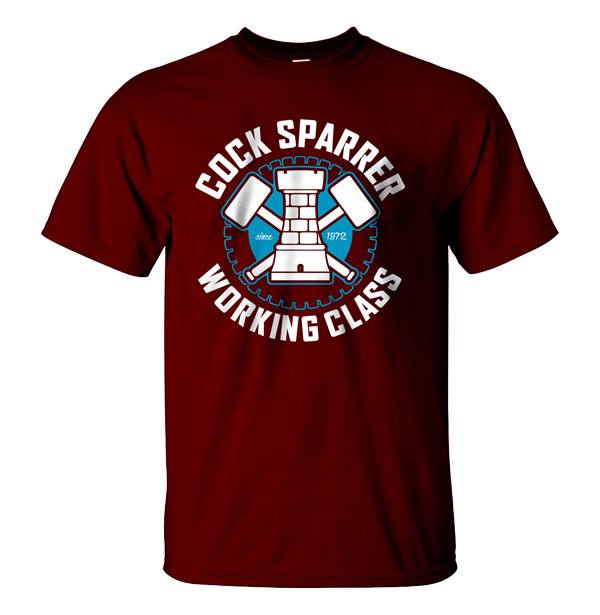 Cock Sparrer - Working class - T-shirt (vinröd)