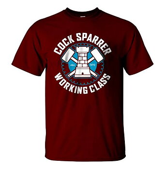 Cock Sparrer - Working class - T-shirt (vinröd)