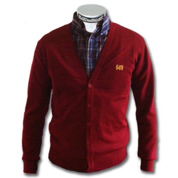Spirit of the Streets - "Logo" Cardigan (burgundy)