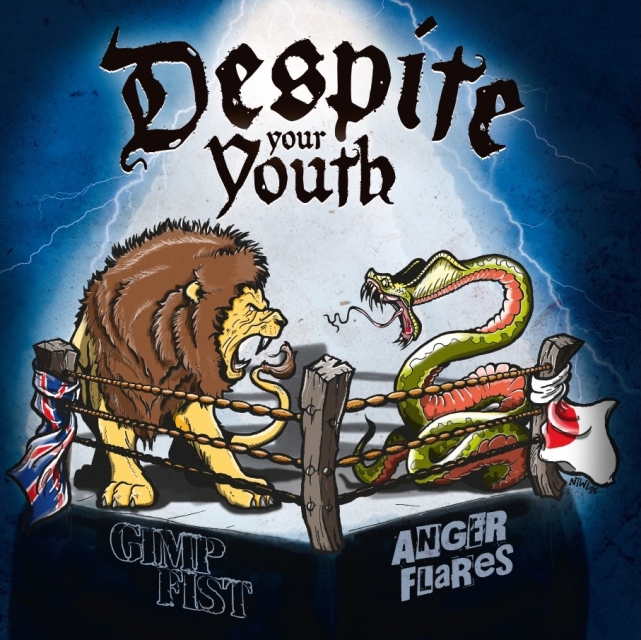 Gimp Fist / Anger Flares - Despite your youth - Split LP