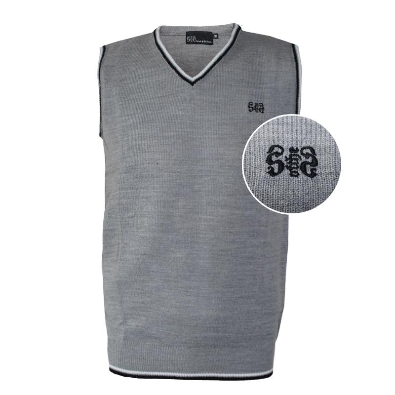 Spirit of the Streets - "Logo" Pullunder (Gray with black/white stripes)