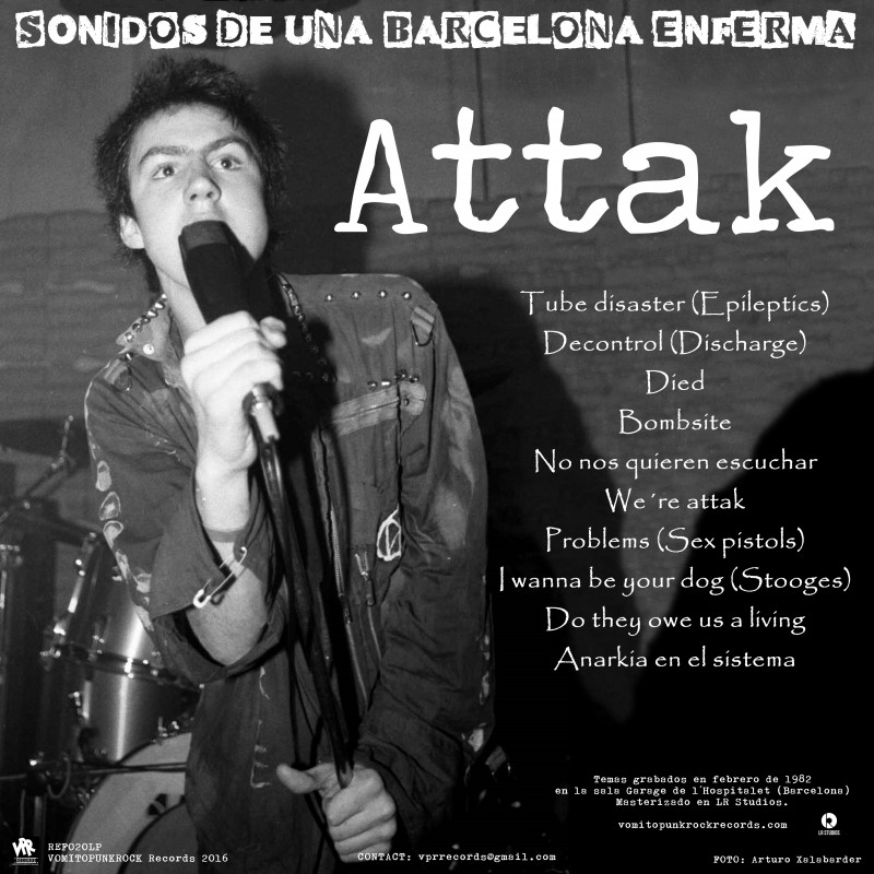 Sonidos de una barcelona enferma - Attak / Shit SA - Split LP - 2