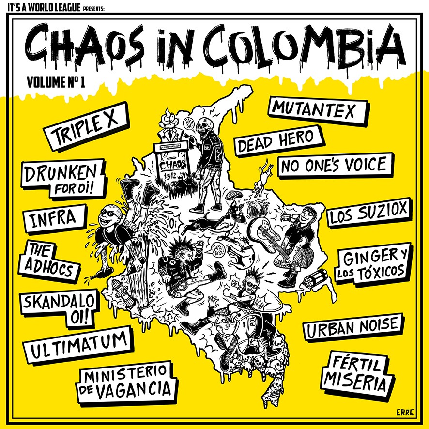Chaos In Colombia Vol.1 - LP (Röd)