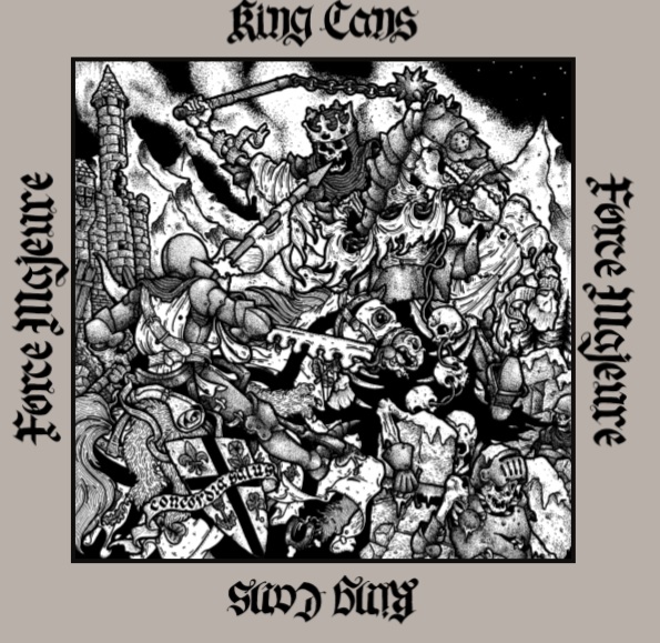 King Cans / Force Majure - Split LP (vit)