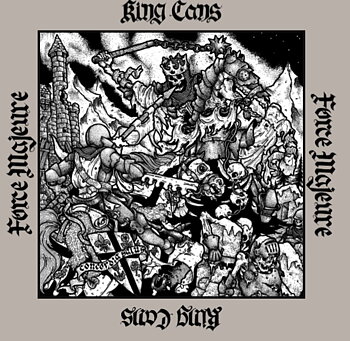 King Cans / Force Majure - Split LP (svart)