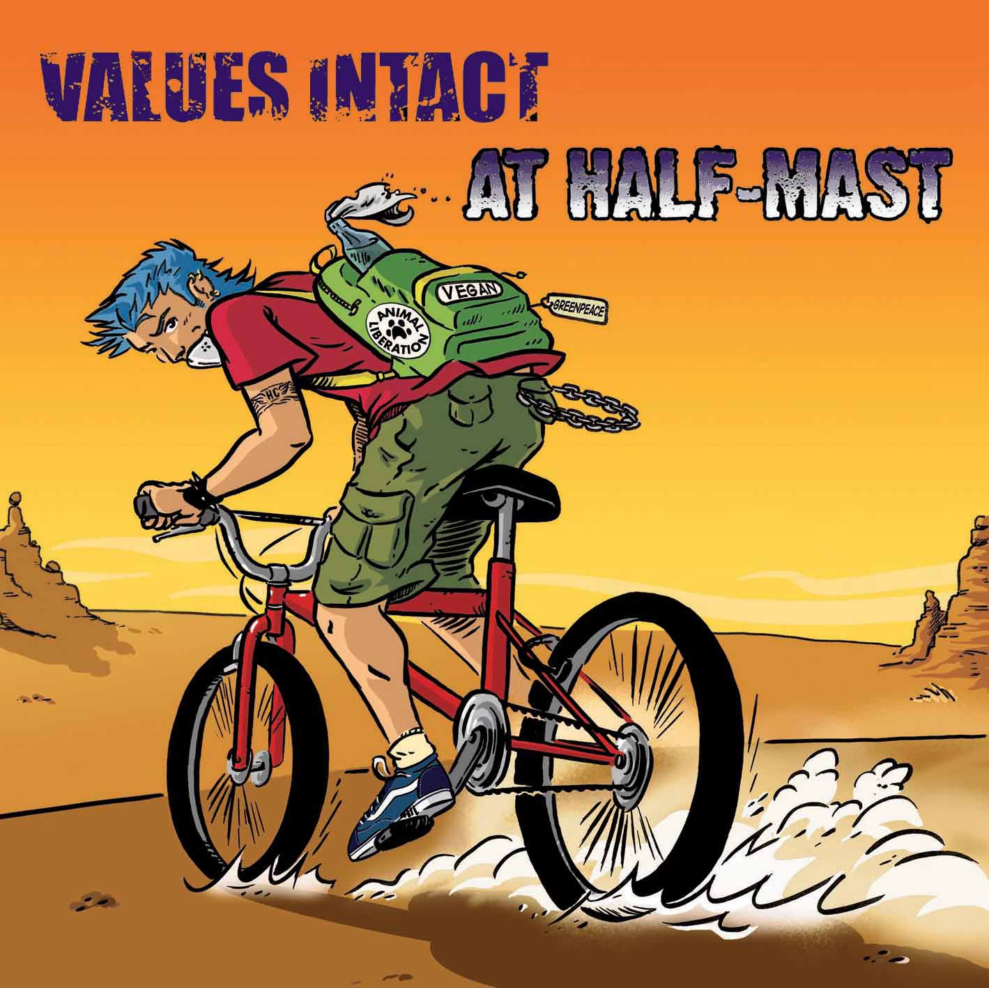 At Half-Mast / Values Intact - Split EP