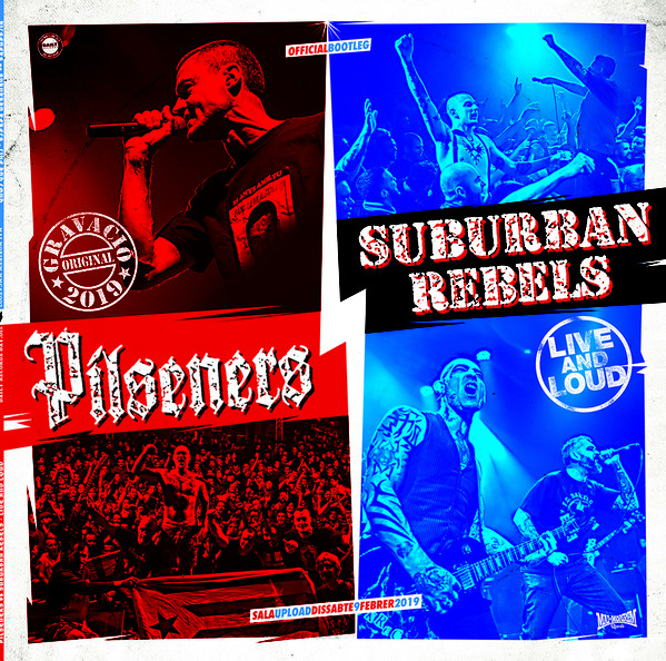 Pilseners / Suburban Rebels - Live And Loud - Split LP