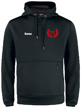 Sweatshirt med huva och blixtlås Malmö Lyftarklubb