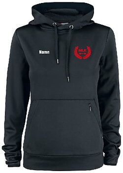 Sweatshirt med huva och blixtlås Malmö Lyftarklubb