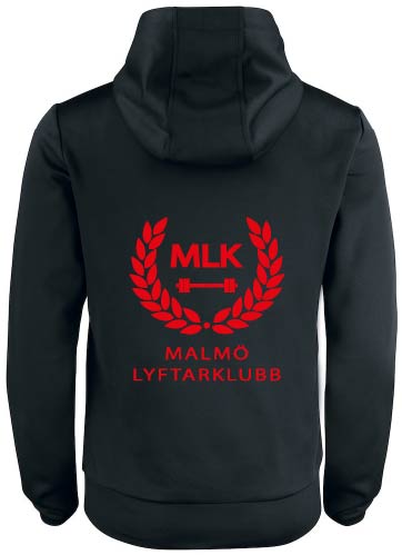 Sweatshirt med huva och blixtlås Malmö Lyftarklubb - 3