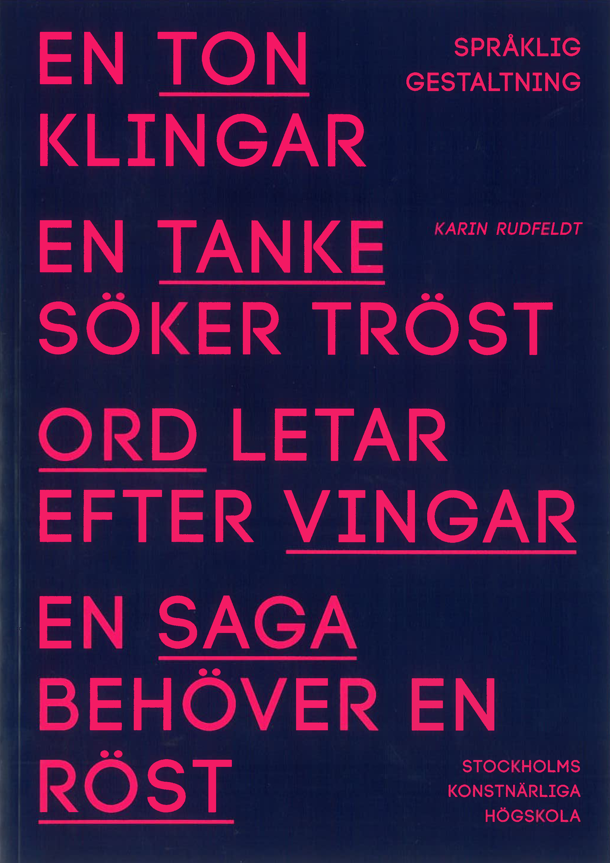 Språklig gestaltning