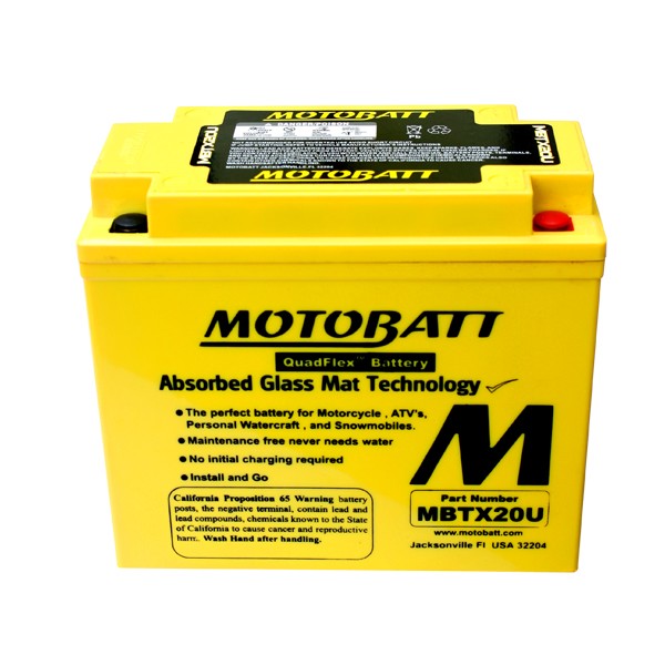 Motobatt AGM batteri MBTX20U