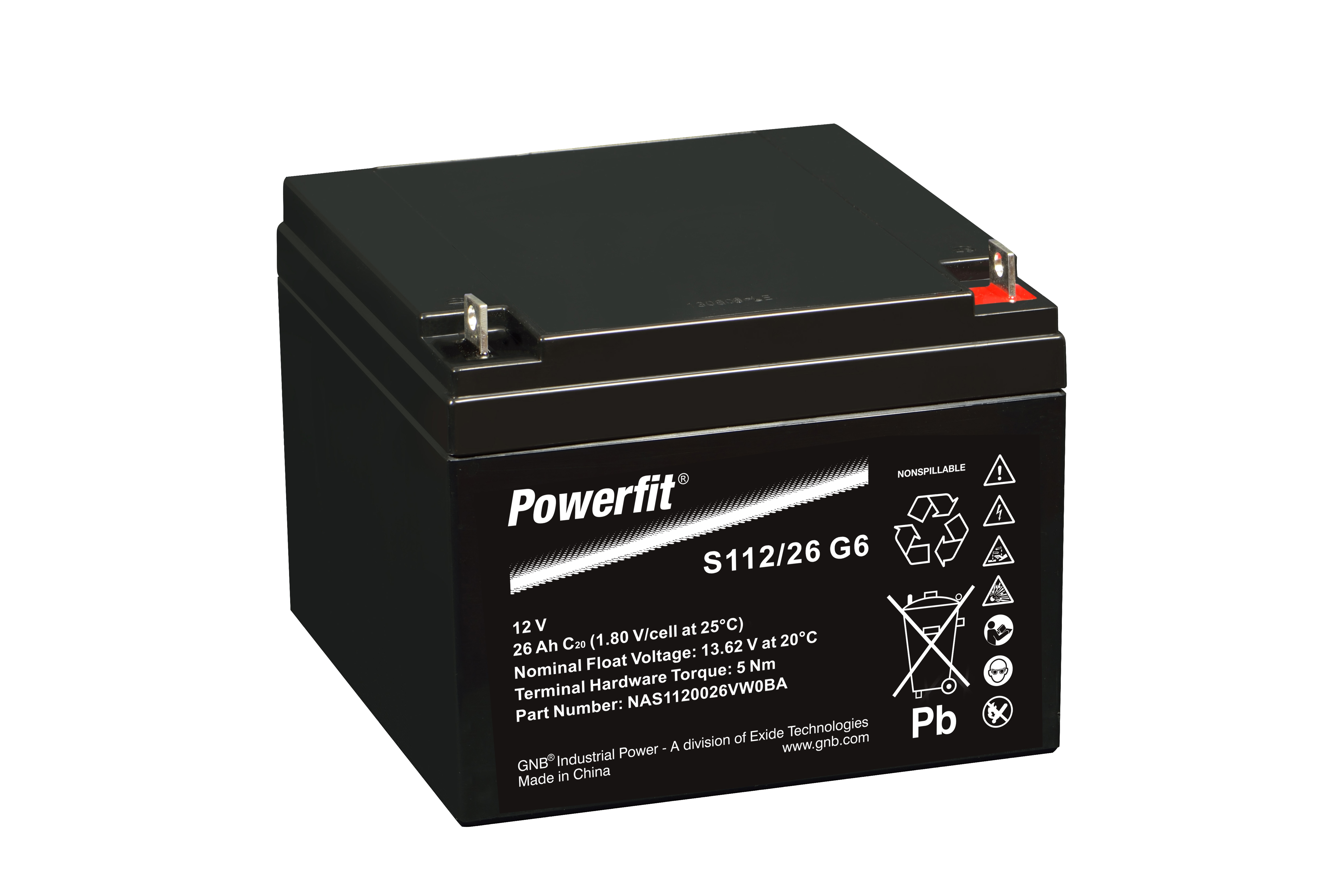EXIDE-GNB POWERFIT S112 / 26 G-6