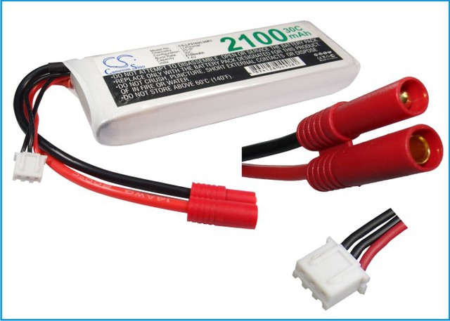 Li-polymer batteri 7.4v 2100mah 107x35x17mm