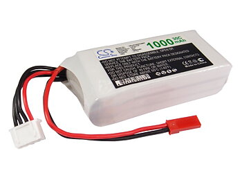 Li-polymer batteri 11.1v 1000mah 72x31x23mm