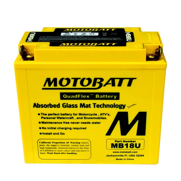 Motobatt AGM batteri MB18U