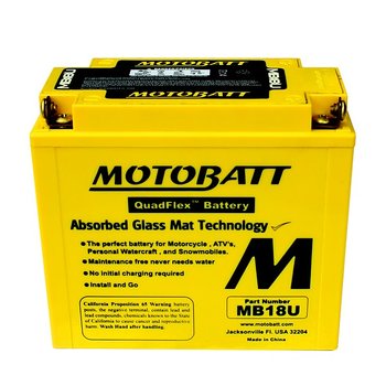 Motobatt AGM batteri MB18U