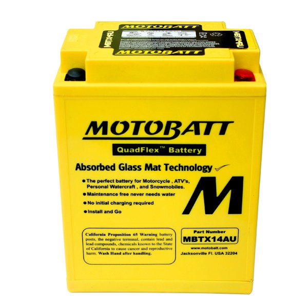 Motobatt AGM batteri MBTX14AU