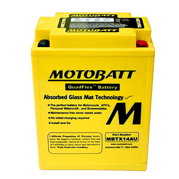 Motobatt AGM batteri MBTX14AU