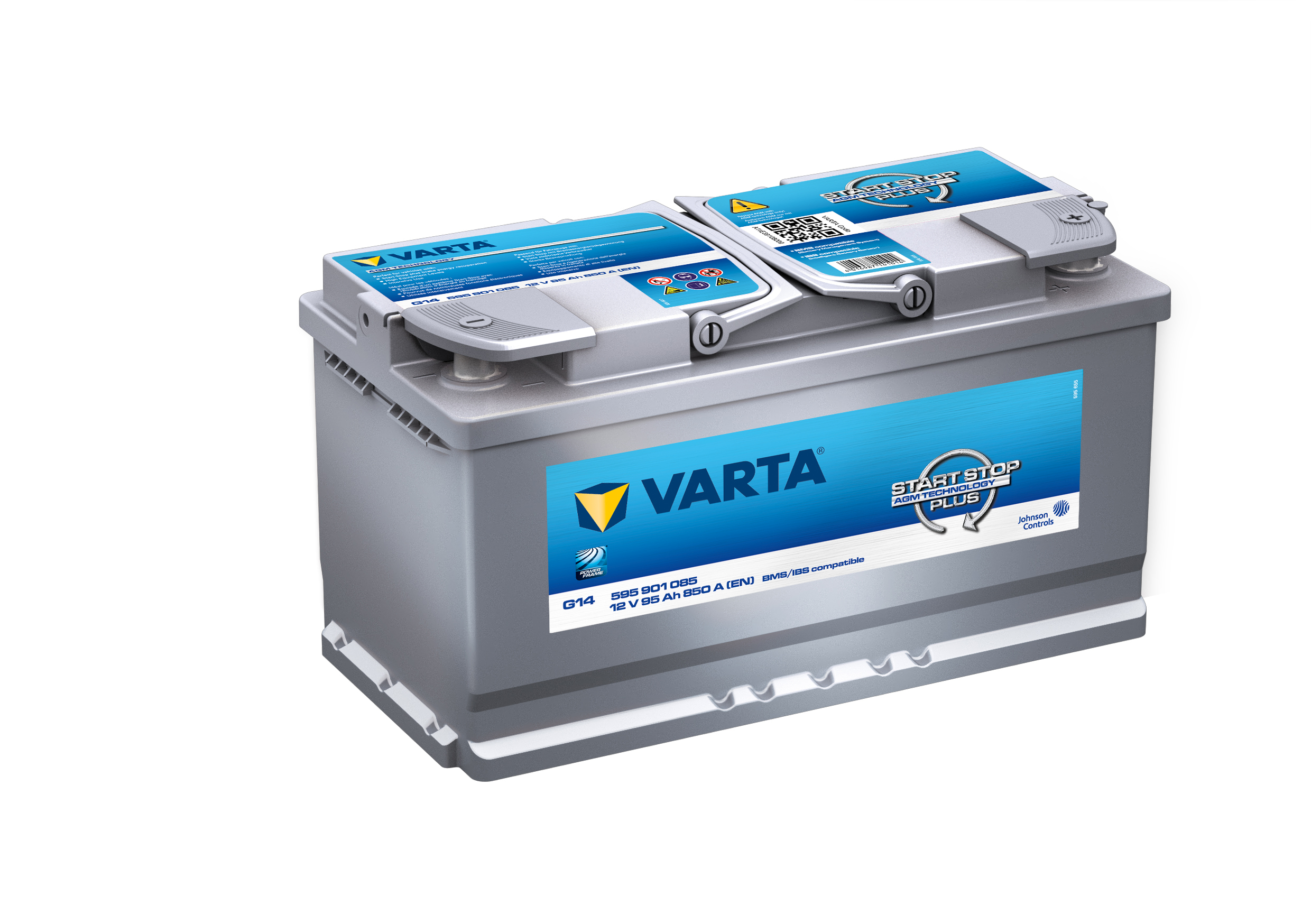 Varta Start-Stop Plus AGM batteri G14 12 V 95 Ah CCA 850 A (EN
