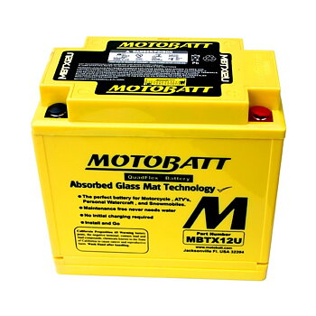 Motobatt AGM batteri MBTX12U
