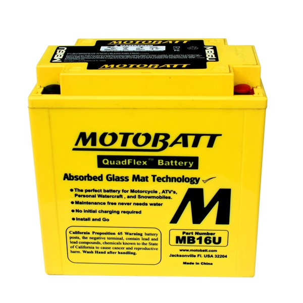 Motobatt AGM batteri MB16U