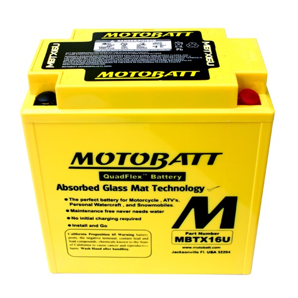 Motobatt AGM batteri MBTX16U