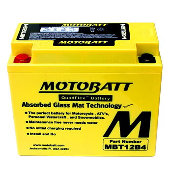 Motobatt AGM batteri MBT12B4