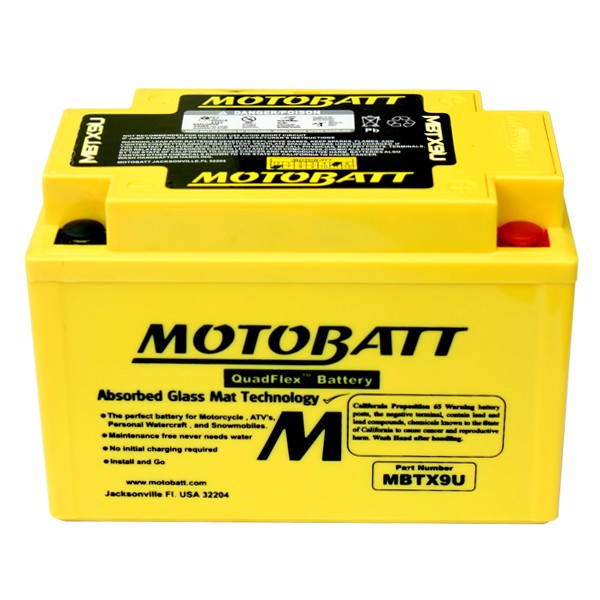 Motobatt AGM batteri MBTX9U