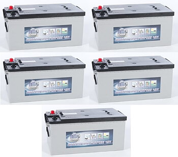 5 st NORRACK Dual Purpose AGM 12 V 250 Ah