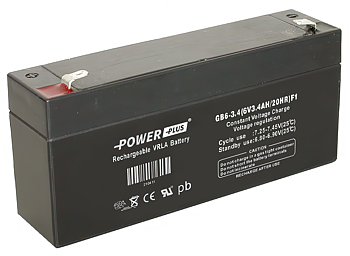 Power Plus Agm-batteri 6V 3,4 Ah