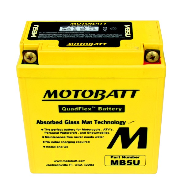 Motobatt AGM batteri MB5U