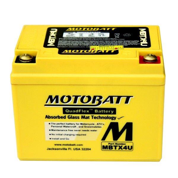 Motobatt AGM batteri MBTX4U