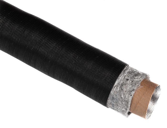 Thermo Twin Pro isolerad luftslang, längd 4 m, 75 mm