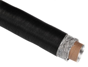 Thermo Twin Pro isolerad luftslang, längd 4 m, 75 mm