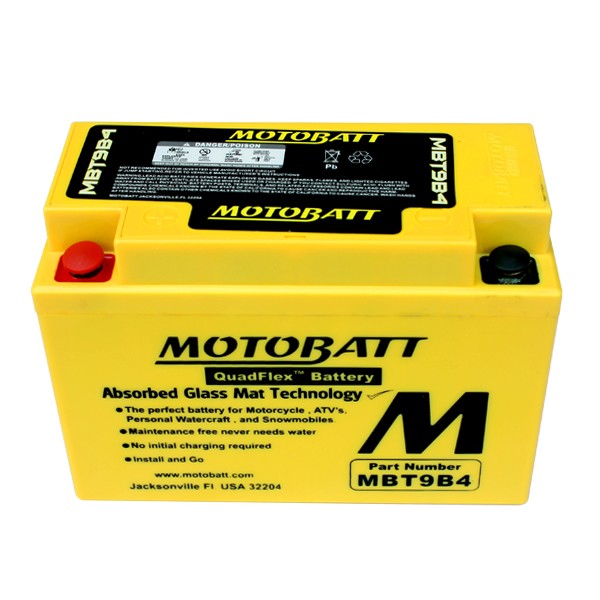 Motobatt AGM batteri MBT9B4