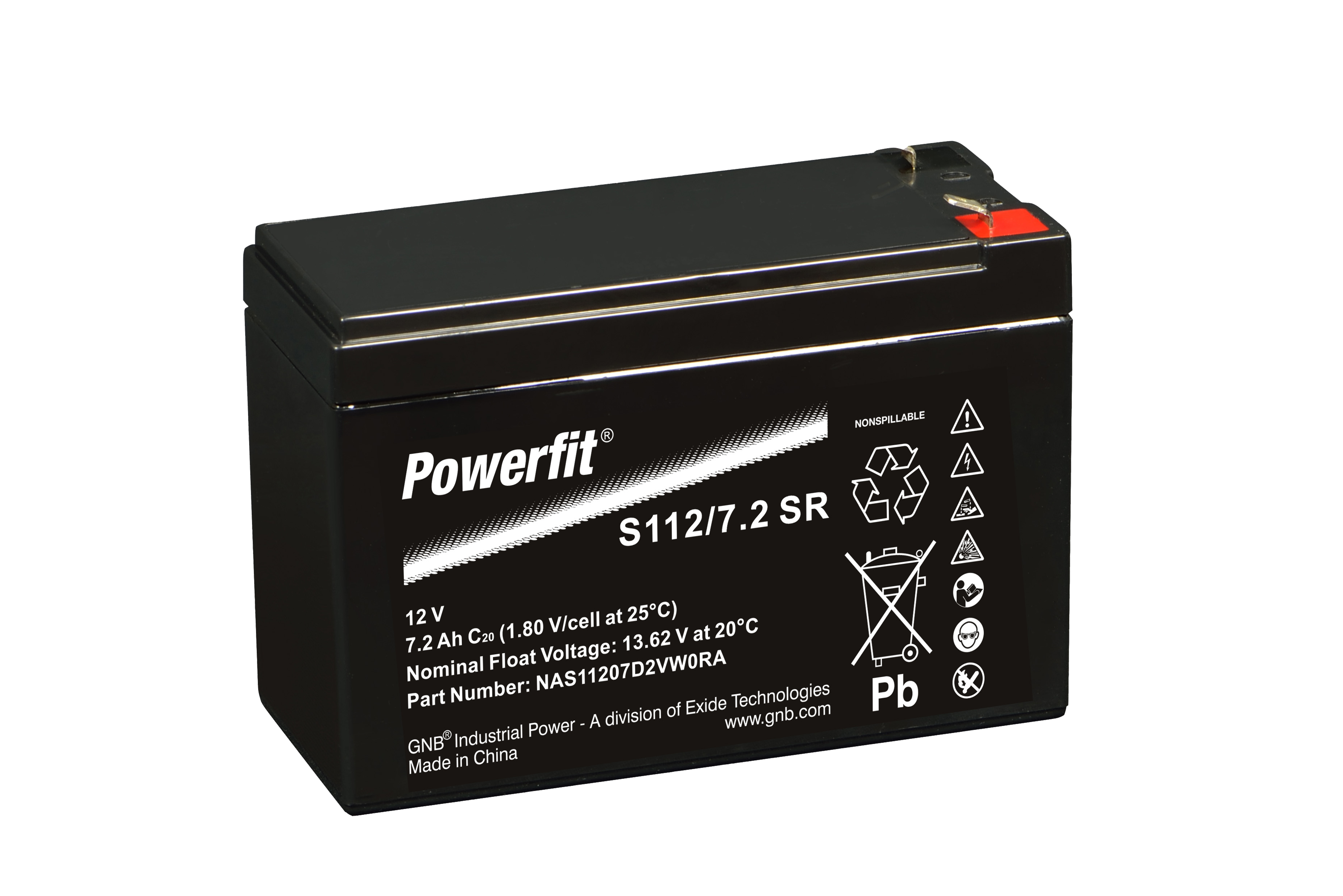EXIDE-GNB POWERFIT S112 / 7,2 SR