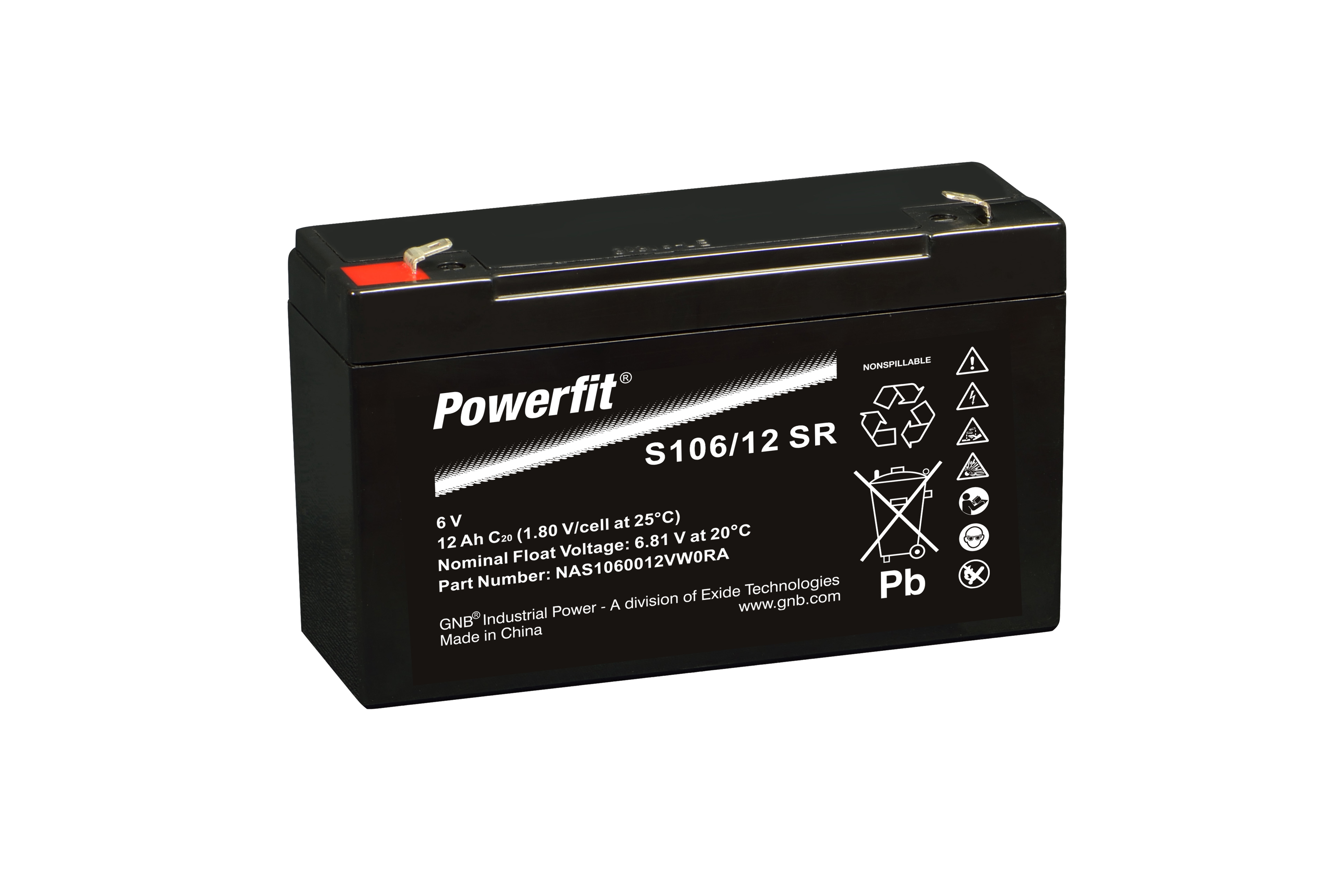 EXIDE-GNB POWERFIT S106 / 12 SR