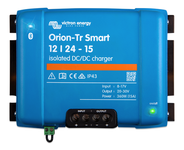 Orion-Tr Smart DC till DC 12V/24V 15A isolerad laddare