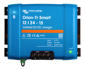 Orion-Tr Smart DC till DC 12V/24V 15A isolerad laddare