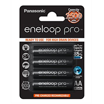4 St Eneloop AA 2500mAh Laddbar