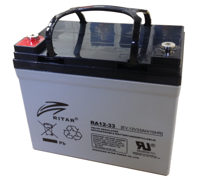 RITAR RA12-33EV-F11   12 VOLT 33 AH AGM BATTERI