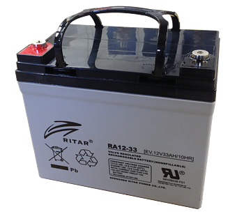 RITAR RA12-33EV-F11   12 VOLT 33 AH AGM BATTERI