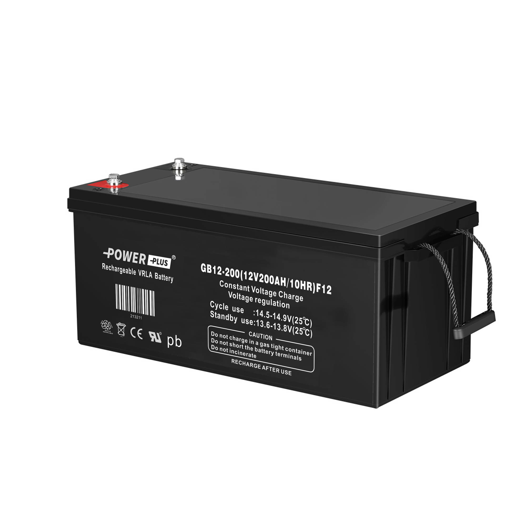 Power Plus Agm-batteri 12V 200Ah M8