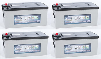 Nya modell!!    4 st NORRACK Dual Purpose AGM 12 V 250 Ah ++