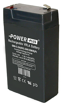 Power Plus Agm-batteri 6V 3,2 Ah