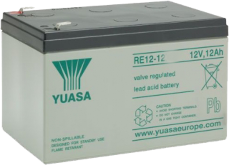 YUASA RE12-12    12 VOLT 12 AH AGM BATTERY